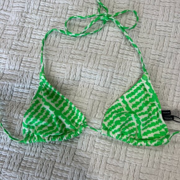 Triangl Swimwear Bikini Set Lime Green Size M/L - Picture 2 of 6